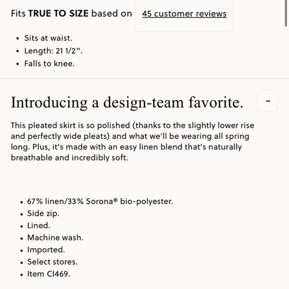 J.Crew Pleated knee-length skirt in stretch linen blend - Picture 2 of 4